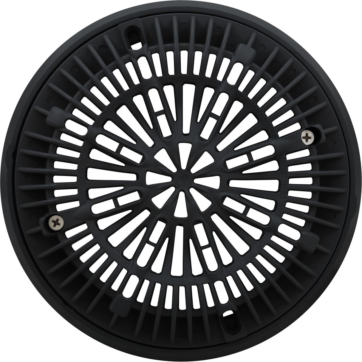 Gunite Main Drain Frame, Galaxy Lid (Av) , Black : 25531-004-000