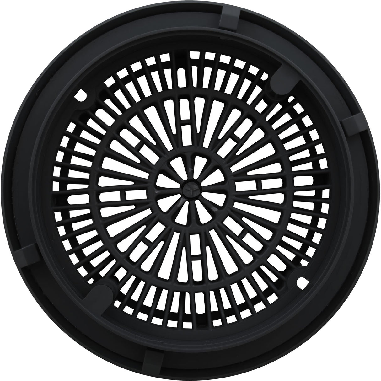 Gunite Main Drain Frame, Galaxy Lid (Av) , Black : 25531-004-000