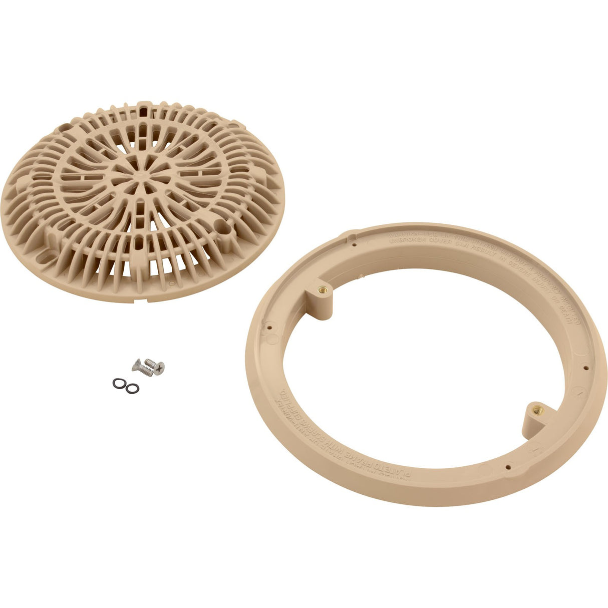 Gunite Main Drain Frame, Galaxy Lid (Av) , Tan : 25531-039-000