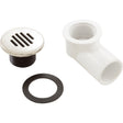 Lo-Profile Drain Assembly W/Ss Cover : 640-0401S - Waterway Plastics - 640-0401S - PartsForSpas.com