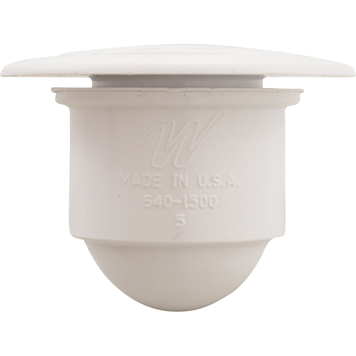 Lrg Face Lo Pro Drain Assembly, 1/2"S - White : 640-0430