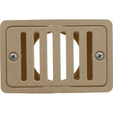 2"X4" Deck/Gutter Drain 2"S/Fpt Asy-Bei : 640-2909-BEI