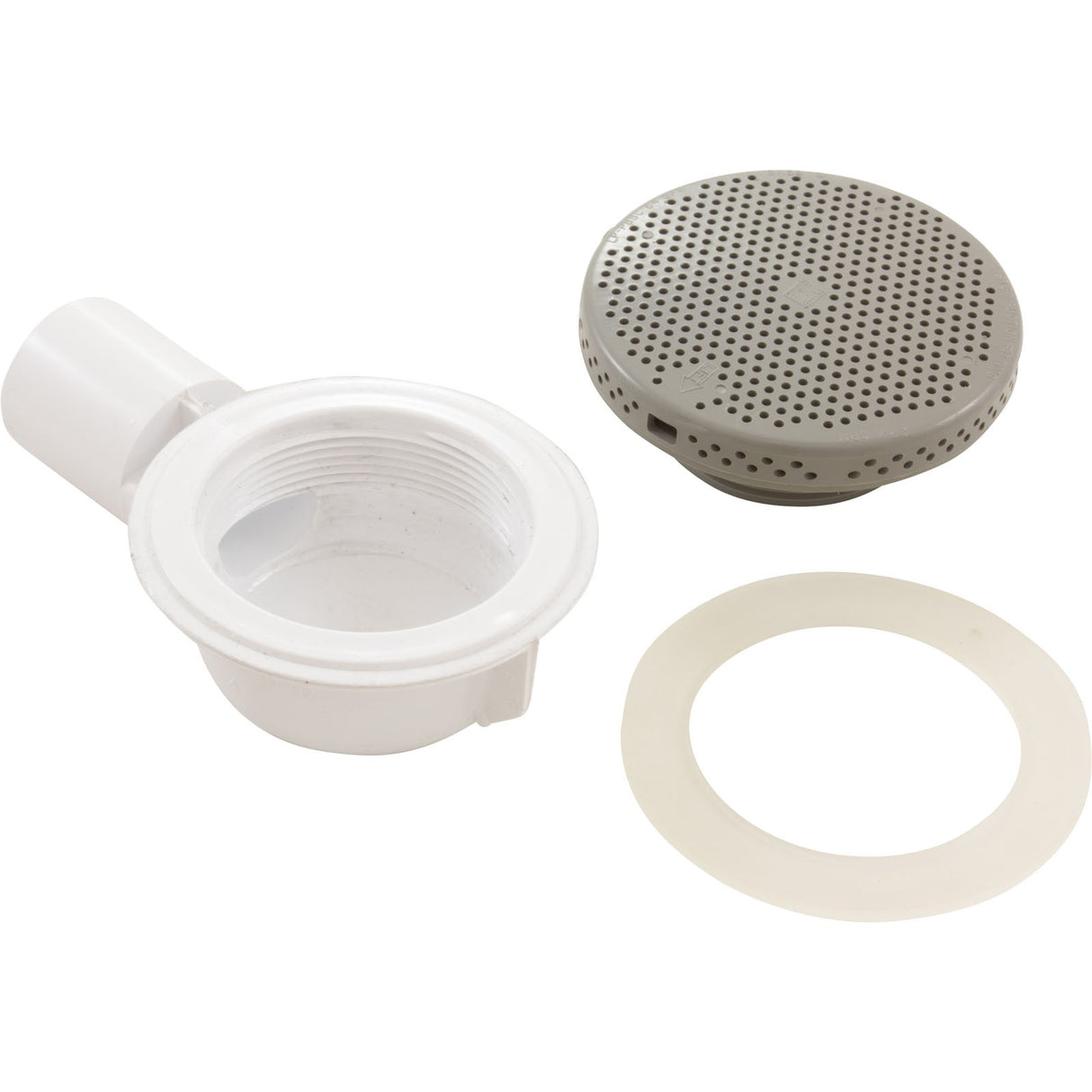 Drain Floor, 3/4"S, Plastic Gray : 640-4347