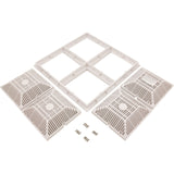 POOL FRAME & GRATE 18" X 18" ( 2011 )  - WHITE : 640-4770 V