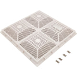 POOL FRAME & GRATE 18" X 18" ( 2011 )  - WHITE : 640-4770 V