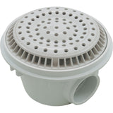 Main Drain, WW Anti Vortex, 8" Round, Gun, 2"s, Side, White : 640-2520 V