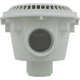 Main Drain, WW Anti Vortex, 8" Round, Gun, 2"s, Side, White : 640-2520 V