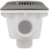 Main Drain, WW Anti Vortex, 8" Rnd, Vinyl, 2"s, Gray : 640-2757 V
