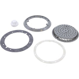 Main Drain, WW Anti Vortex, 8" Rnd, Vinyl, 2"s, Gray : 640-2757 V