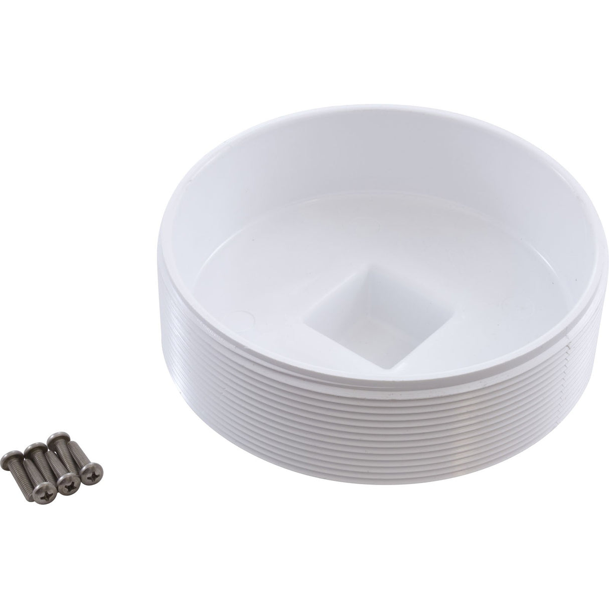 Main Drain, Waterway Clover Drain, 24-7/16", 6" Slip, Gray : 640-1007 V