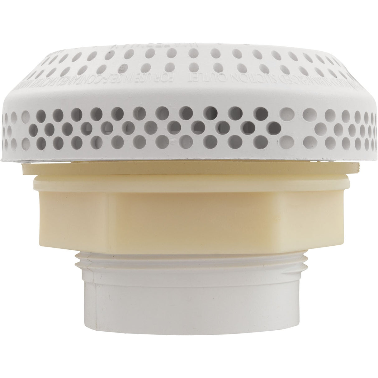 Suct Assy, WW 3-1/2" Hi-Flow, 2-3/8"hs, 1-1/2"s, Wht, w/o Vac Brk : 640-3250V