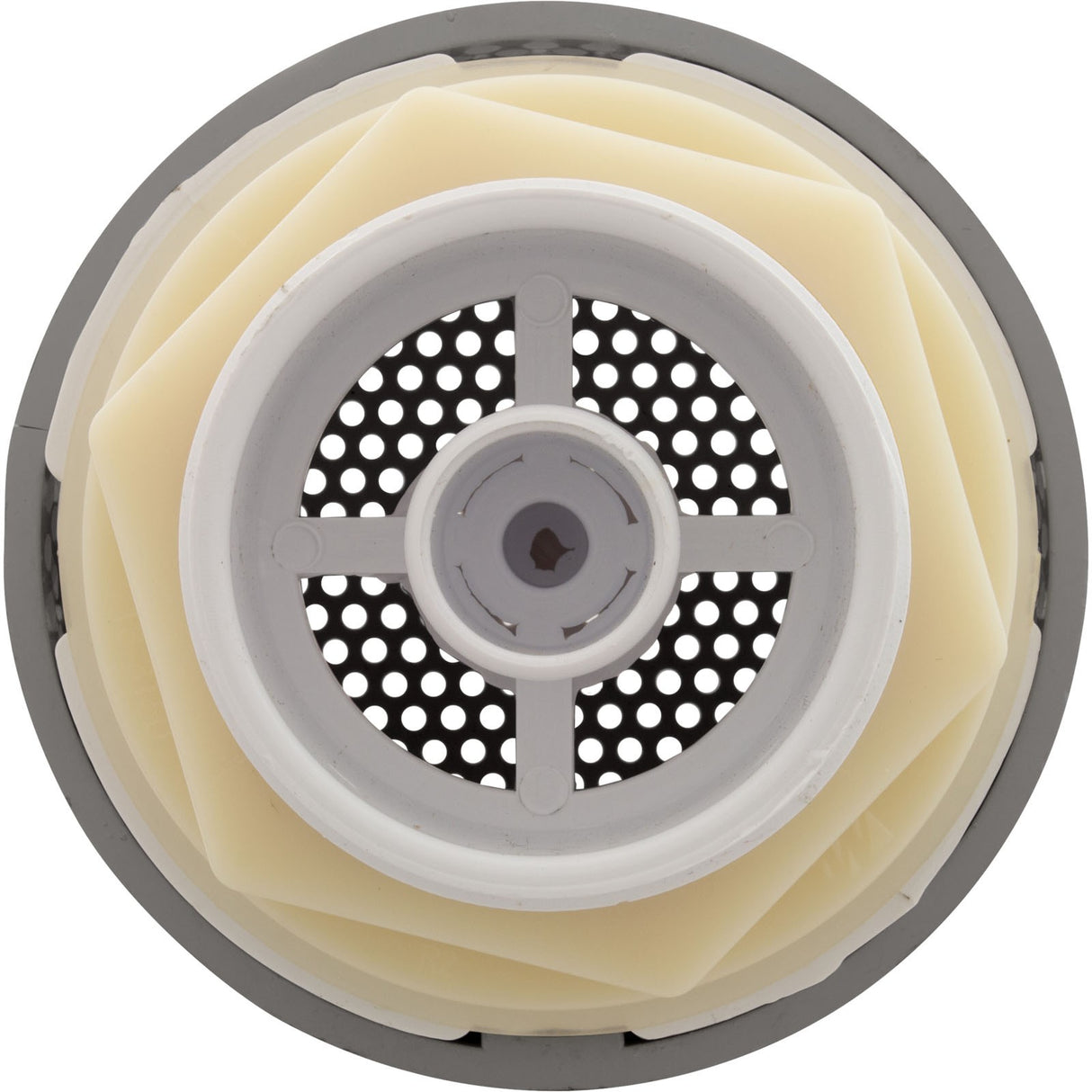 Suct Assy, WW 3-1/2" Hi-Flow, 2-3/8"hs, 1-1/2"s, Gry, w/o Vac Brk : 640-3257V