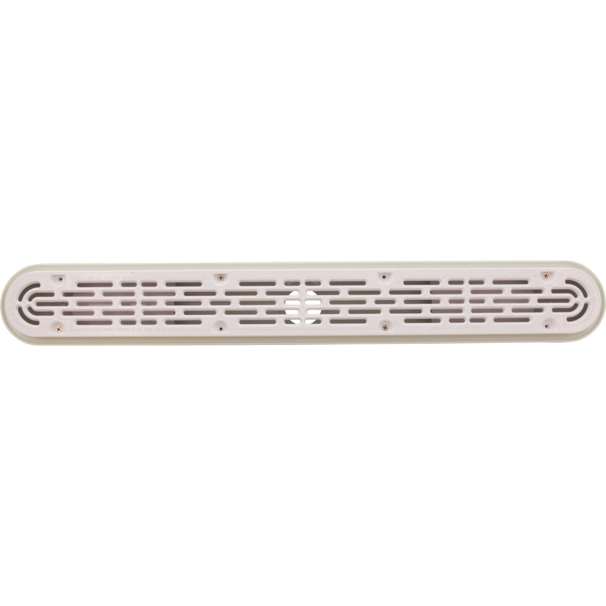 Channel Drain, Aquastar, 32", Flat Grate, For Concrete, White : 32CDFL101