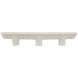 Channel Drain, Aquastar, 32", Flat Grate, For Concrete, White : 32CDFL101