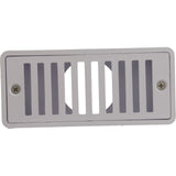 Gutter Drain, Pentair 2.5" x 6", w/Grate, White : 542039