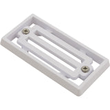 Gutter Drain, Pentair 2" x 4" 3-Bar Frame & Grate, White : 542038