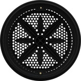 Main Drain Grate, PentairStarGuard, 8", 112gpm, Black, Long Ring : 500100