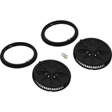 Main Drain Grate, PentStarGuard, 8", 112gpm, Blk, qty 2, Shrt Ring : 500145