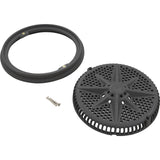 Main Drain Grate, PentStarGuard, 8", 112gpm, Drk Gry, Short Ring : 500105