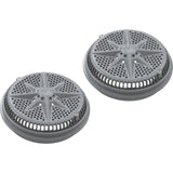 Main Drain Grate, Pent StarGuard, 8", 112gpm, Gray, qty 2, Lg Ring : 500143