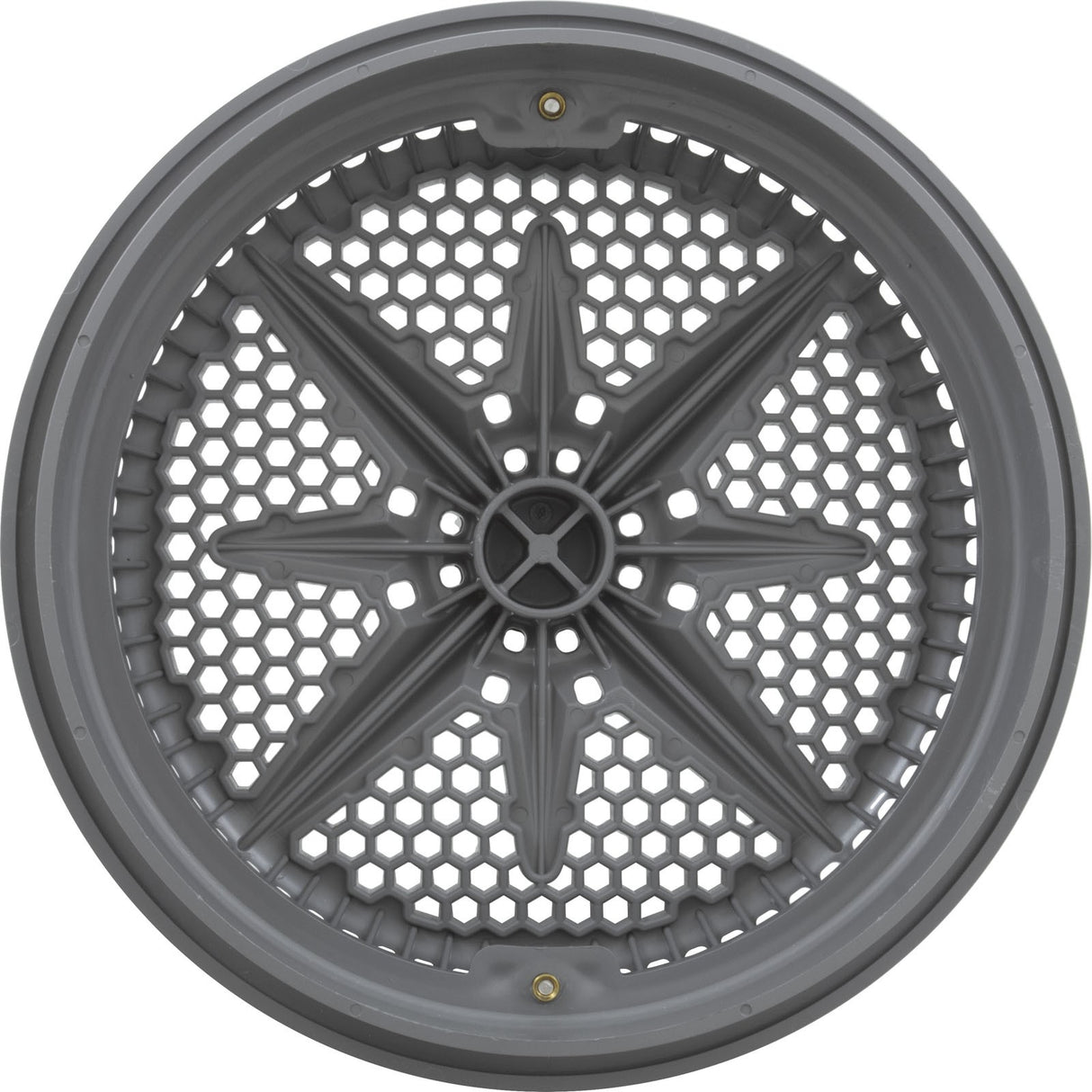 Main Drain Grate, Pent StarGuard, 8", 112gpm, Gray, qty 2, Lg Ring : 500143