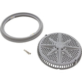 Main Drain Grate, PentairStarGuard, 8", 112gpm, Gray, Short Ring : 500106