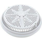 Main Drain Grate, PentairStarGuard, 8", 112gpm, White, Long Ring : 500108