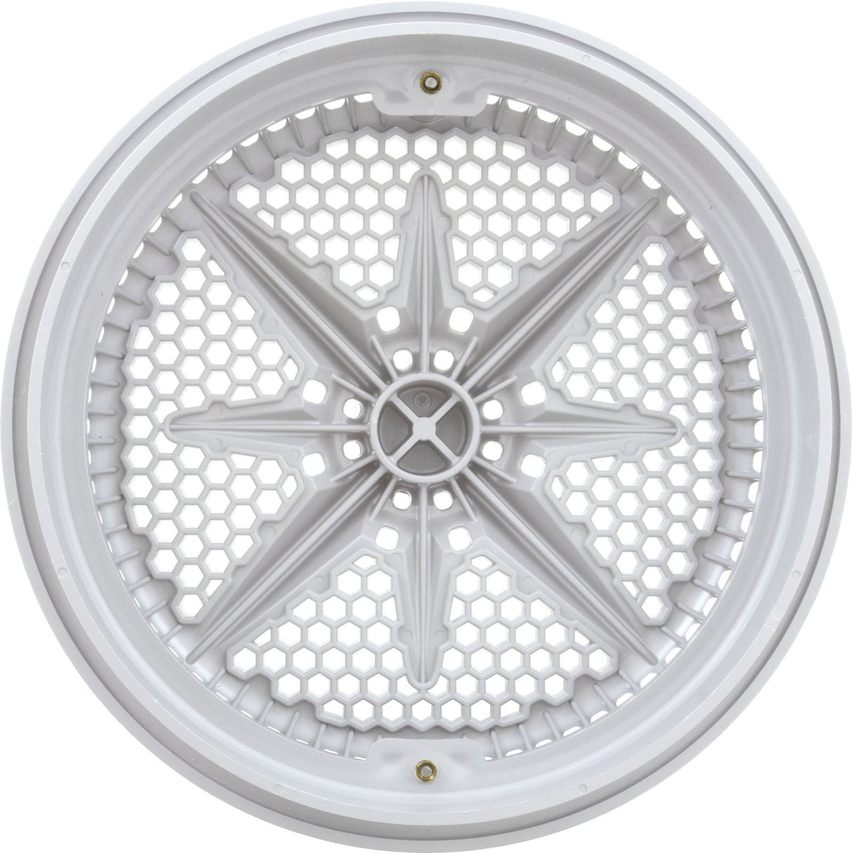 Main Drain Grate, PentairStarGuard, 8", 112gpm, White, Long Ring : 500108