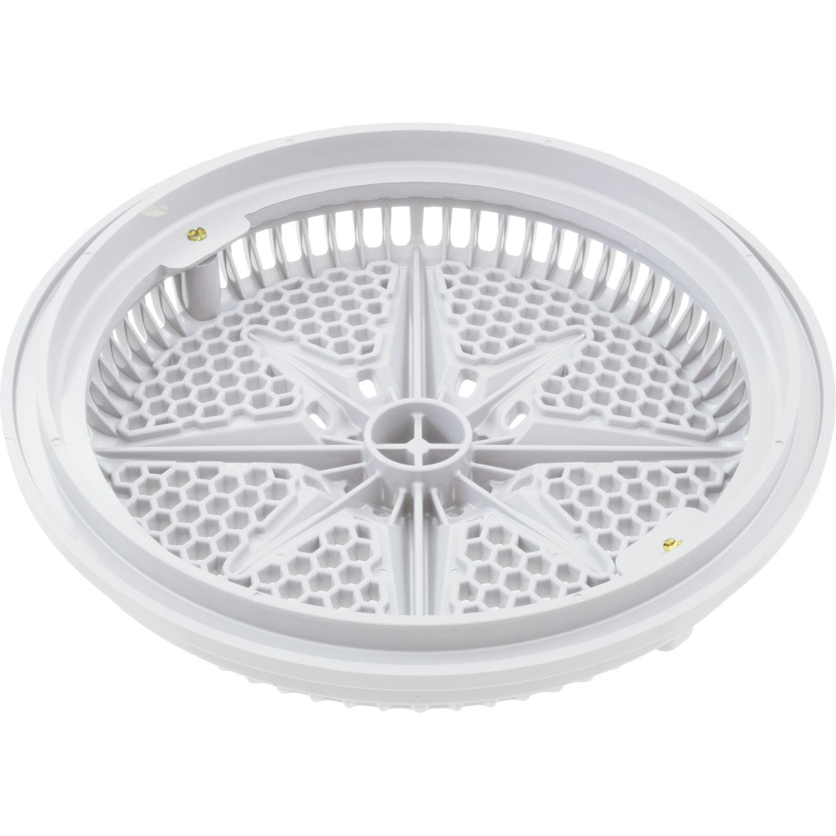 Main Drain Grate, PentairStarGuard, 8", 112gpm, White, Short Ring : 500103