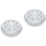 Main Drain Grate, PentStarGuard, 8", 112gpm, Wht, qty 2, Long Ring : 500140
