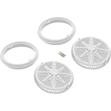 Main Drain Grate, PentStarGuard, 8", 112gpm, Wht, qty 2, Long Ring : 500140