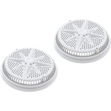 Main Drain Grate, Pent StarGuard, 8", 112gpm, Wht, qty 2, Shrt Rin : 500144