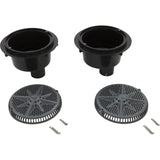 Main Drain, PentStrGrd, 8", 112gpm, 2-2"Btm Port, ABS, DrGry, qty 2 : 500122
