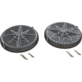 Main Drain, PentStrGrd, 8", 112gpm, 2-2"Btm Port, ABS, DrGry, qty 2 : 500122