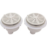 Main Drain, PentStarGuard, 8", 112gpm, 2-2"Btm Port, ABS, Wht, qty2 : 500120