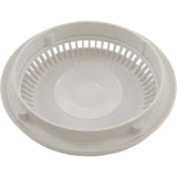 Main Drain Grate, Afras, Anti Vortex, 7-3/4"dia, Wht, w/Ring&Scrw : 10064W