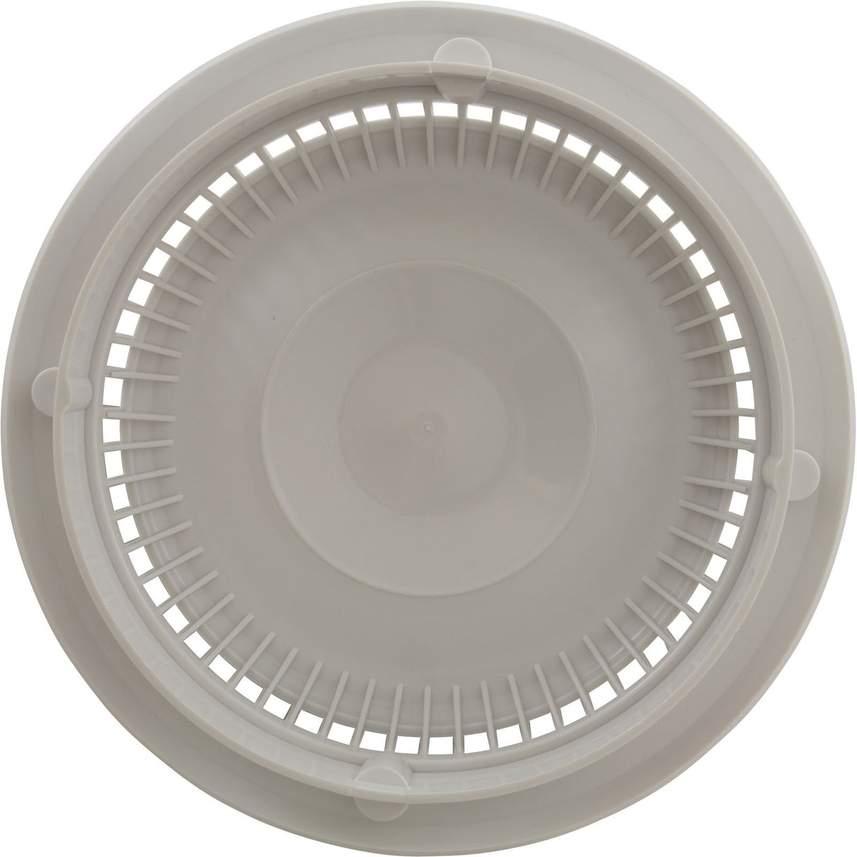 Main Drain Grate, Afras, Anti Vortex, 7-3/4"dia, Wht, w/Ring&Scrw : 10064W