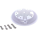 Main Drain Cover, Hayward Anti Vortex, 8"dia Round, Wht : WGX1048E