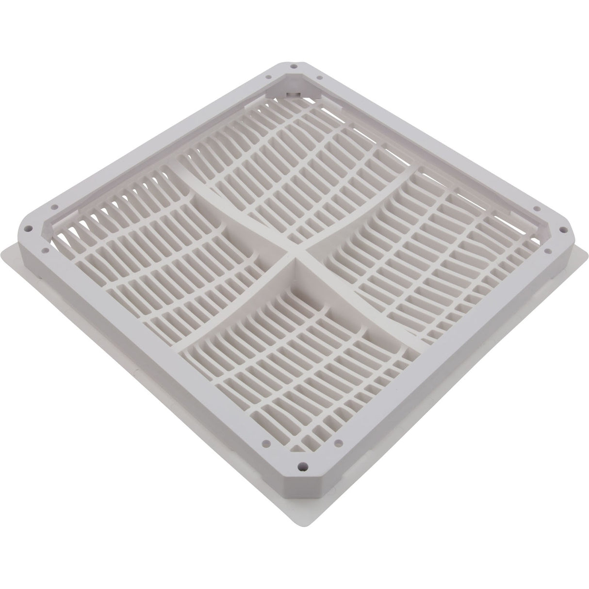 Main Drain Grate, Hayward Low Velocity, 12" x 12"Sq, w/Frame : WGX1032BLV2