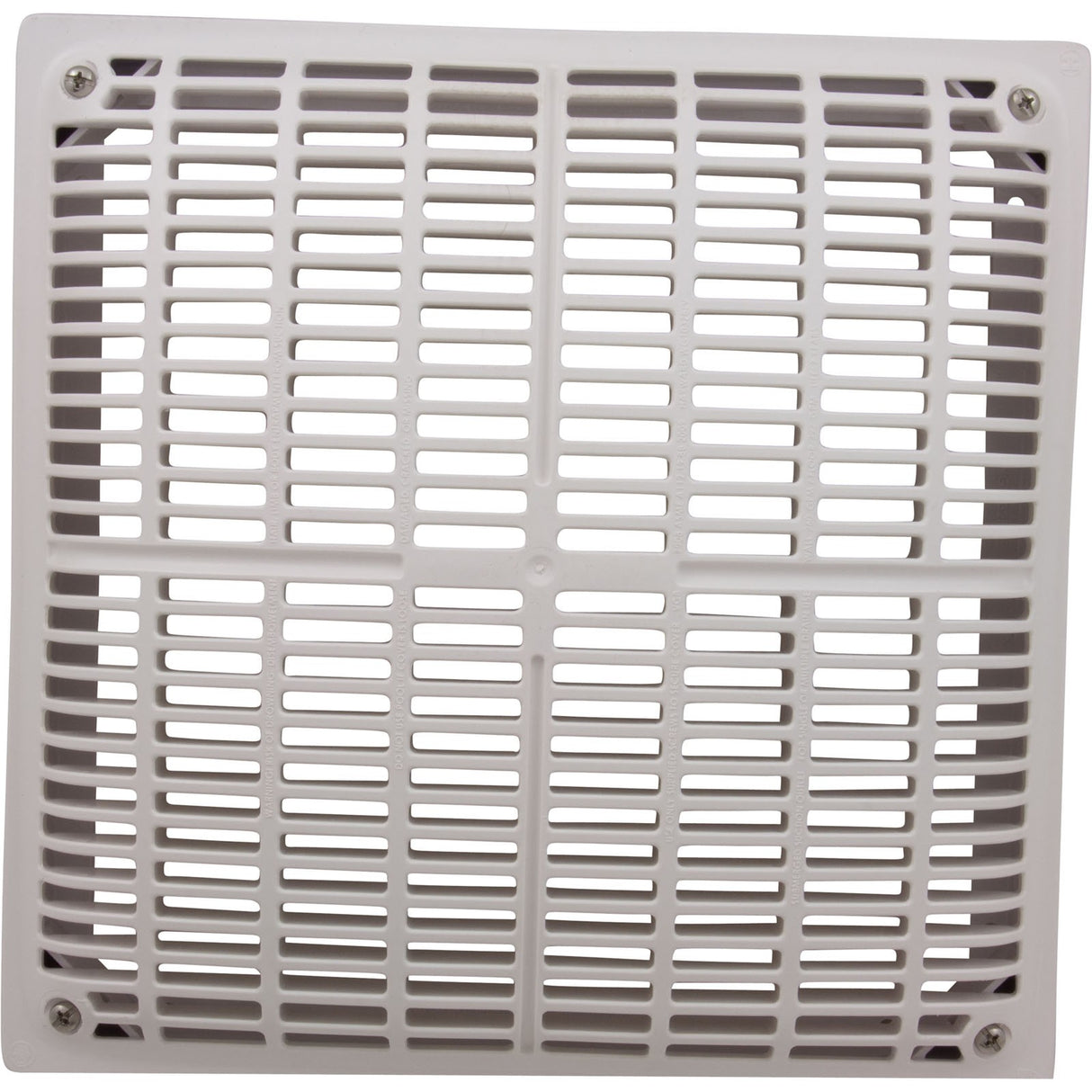 Main Drain Grate, Hayward Low Velocity, 12" x 12"Sq, w/Frame : WGX1032BLV2