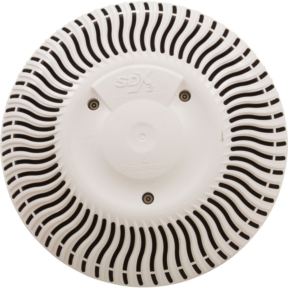 Main Drain Grate, Paramount SDX2, Vinyl, White, qty 2 : 004-172-2231-01