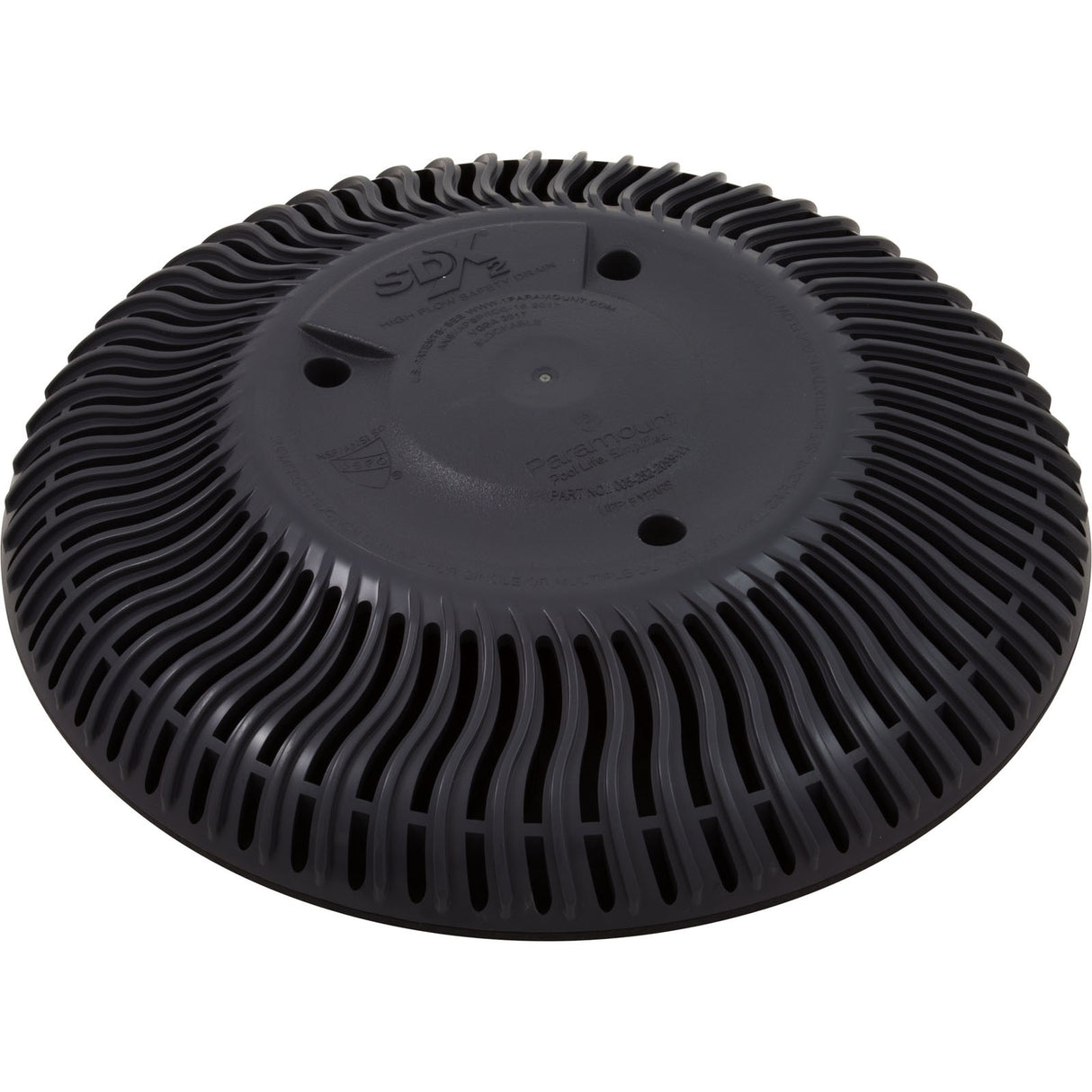 Main Drain Grate, Paramount SDX2, Vinyl, Black, qty 2 : 004-172-2231-03