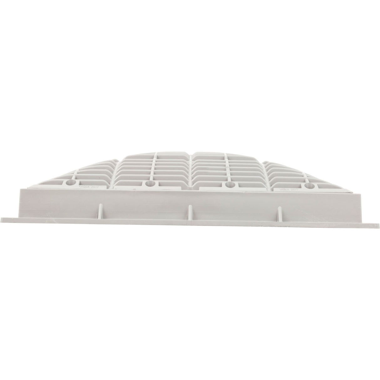 Main Drain Grate, Waterway, 12" x 12" Square, w/Frame, White : 640-4720 V