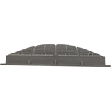Main Drain Grate, Waterway, 12" x 12" Square, w/Frame, Gray : 640-4727 V