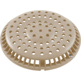 Main Drain Grate, WW Anti-Vortex, 8" Round, w/ Screws, Beige : 642-2159-BEI V
