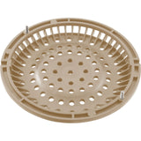 Main Drain Grate, WW Anti-Vortex, 8" Round, w/ Screws, Beige : 642-2159-BEI V
