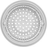 Main Drain Grate, WW Anti Vortex, 8" Rnd, w/Collar, White : 640-2310V