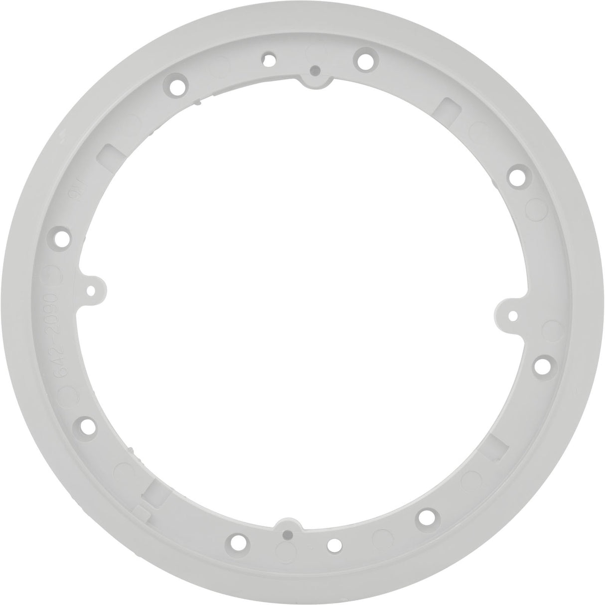 Mounting Plate, Waterway Main Drain Vinyl, 8" Round, White : 642-2090
