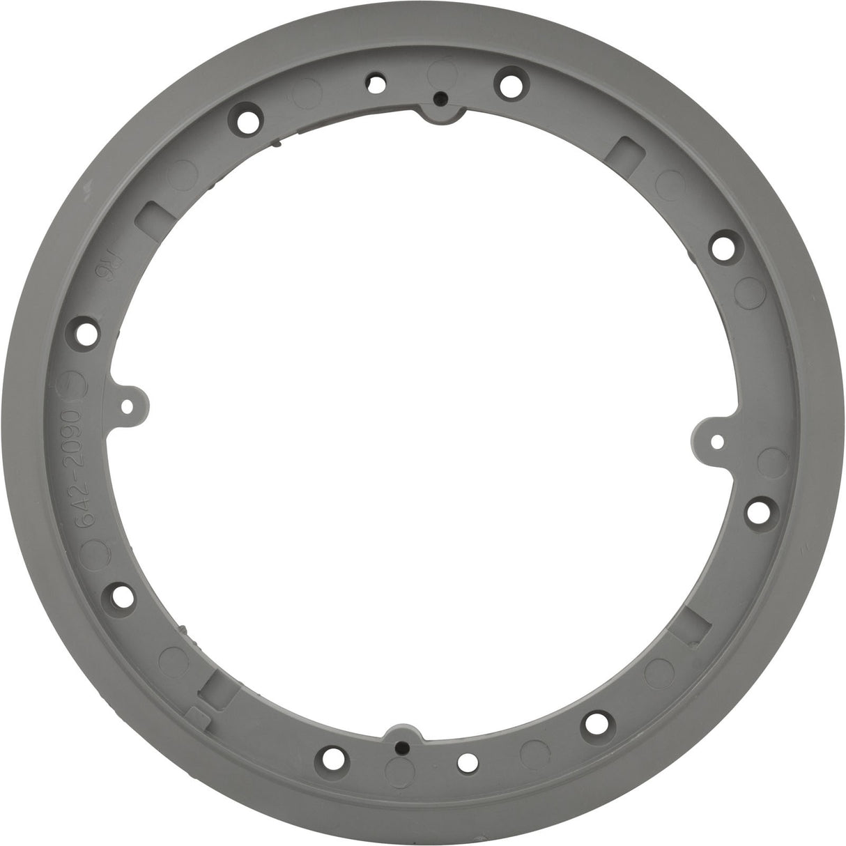 Mounting Plate, Waterway Main Drain Vinyl, 8" Round, Gray : 642-2097