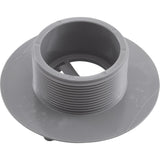 Wall Fitting, 4" dia, 2-3/8"hs, 2"mpt-1-1/2"s, Lt Gray : 420T15S103